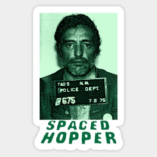 Spaced Hopper leaf green Sticker